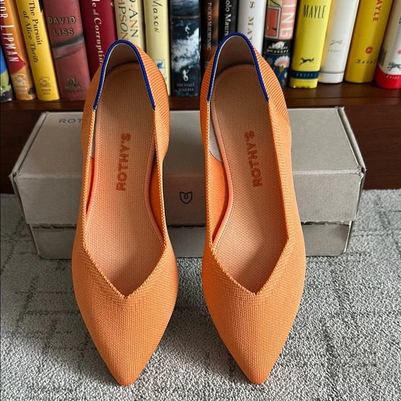 Rothy’s The Point Tangerine size 8.5 - Picture 2 of 12
